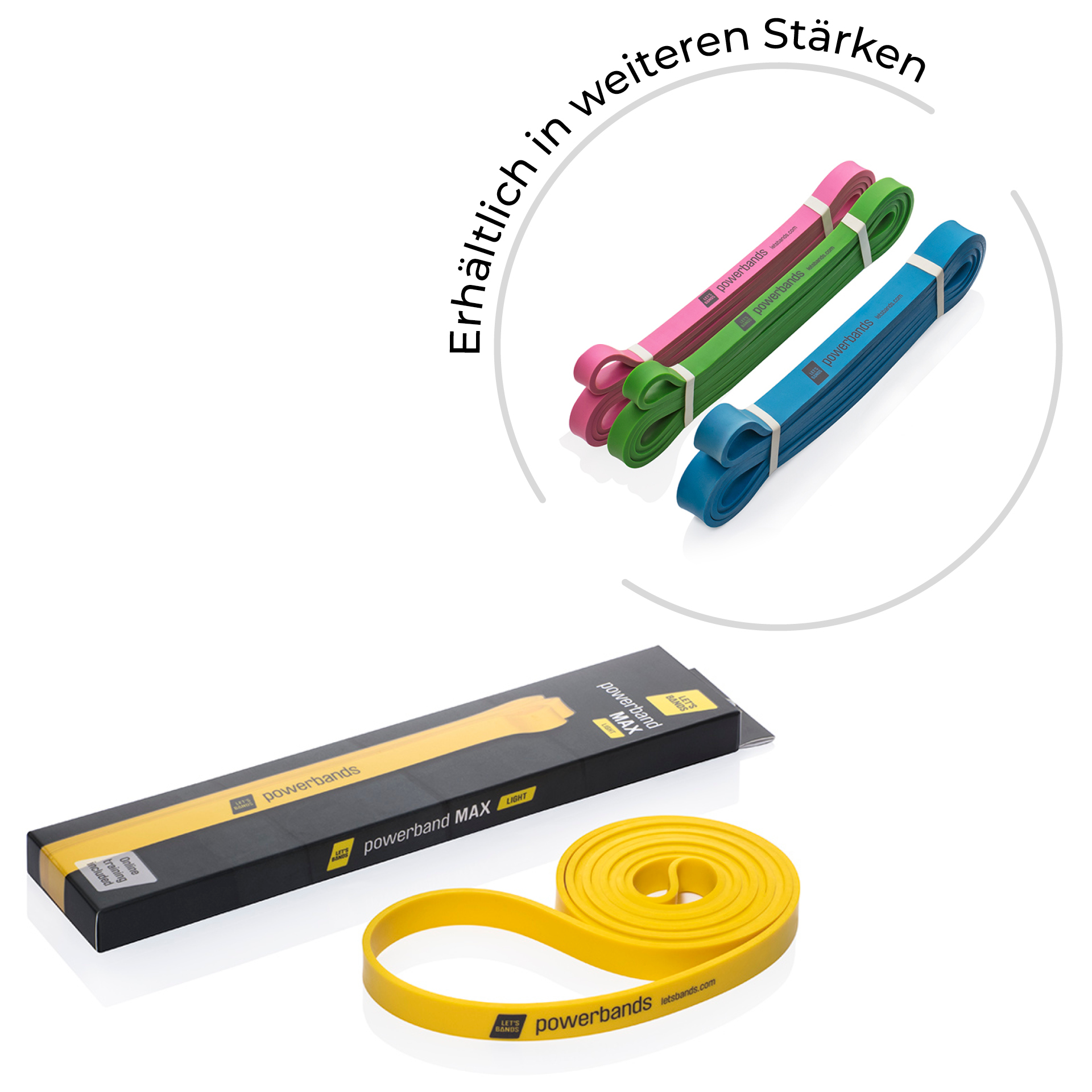 Let's Bands powerband Max Yellow (light)
