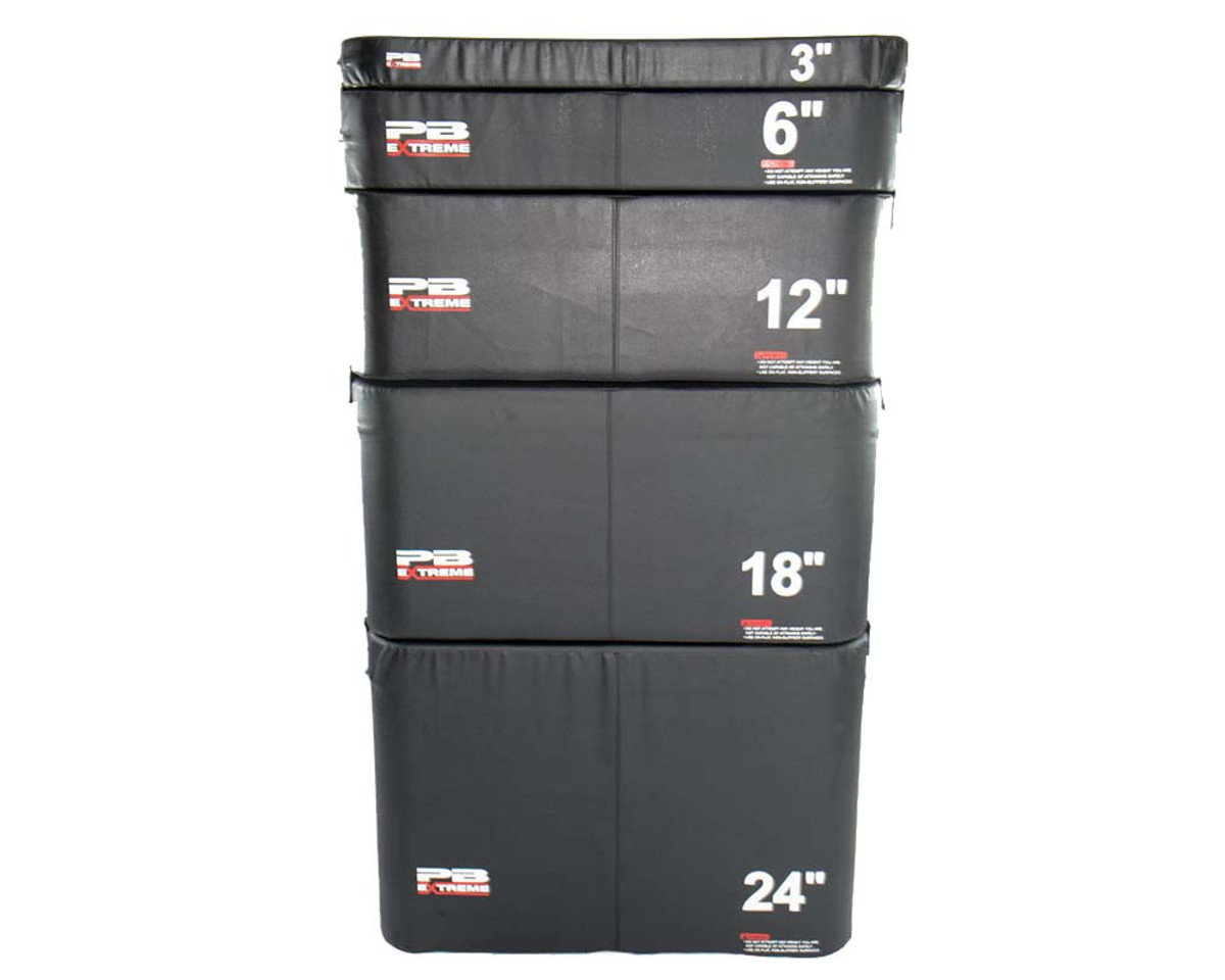 PB Extreme Soft Plyo Box black - set of 3 (15/30/45 cm)