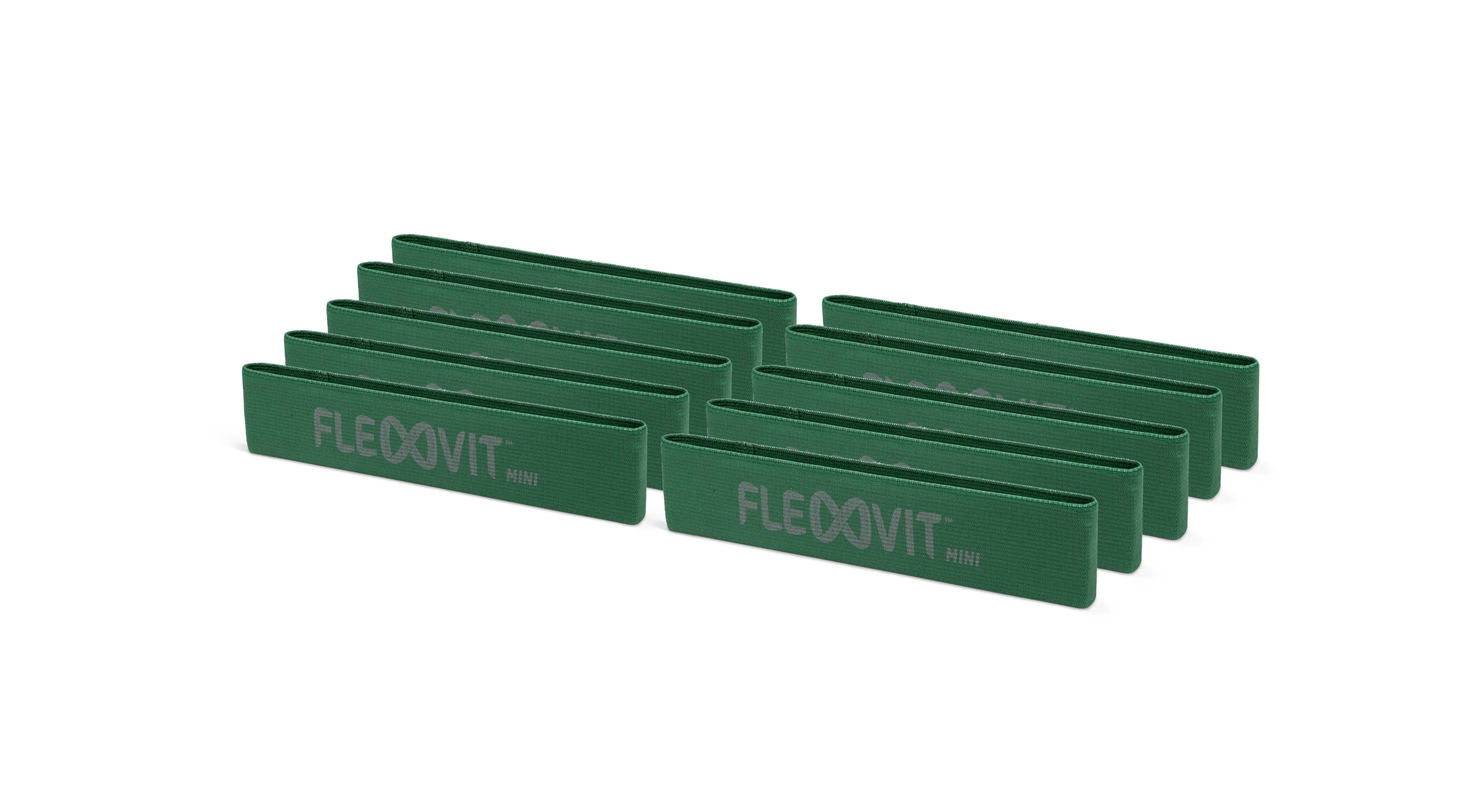 FLEXVIT Mini Band - Set of 10 athletic green
