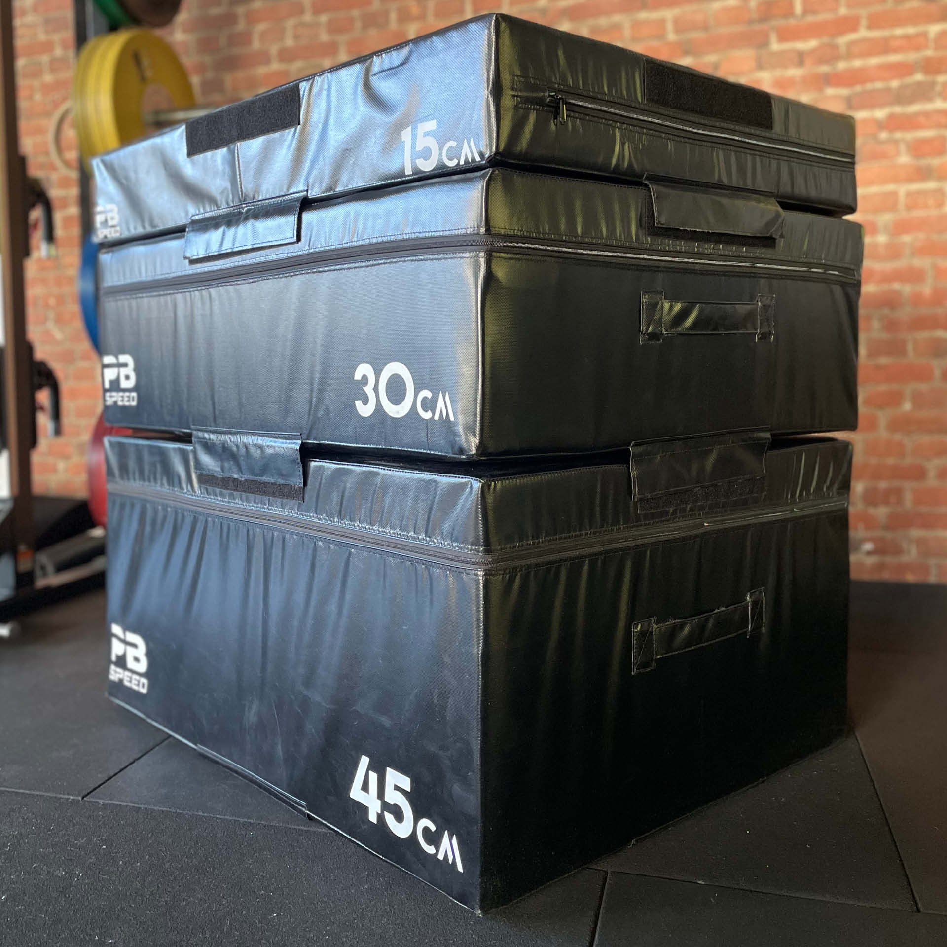 PB Speed Soft Plyo Box schwarz - 15, 30 und 45 cm (Set)