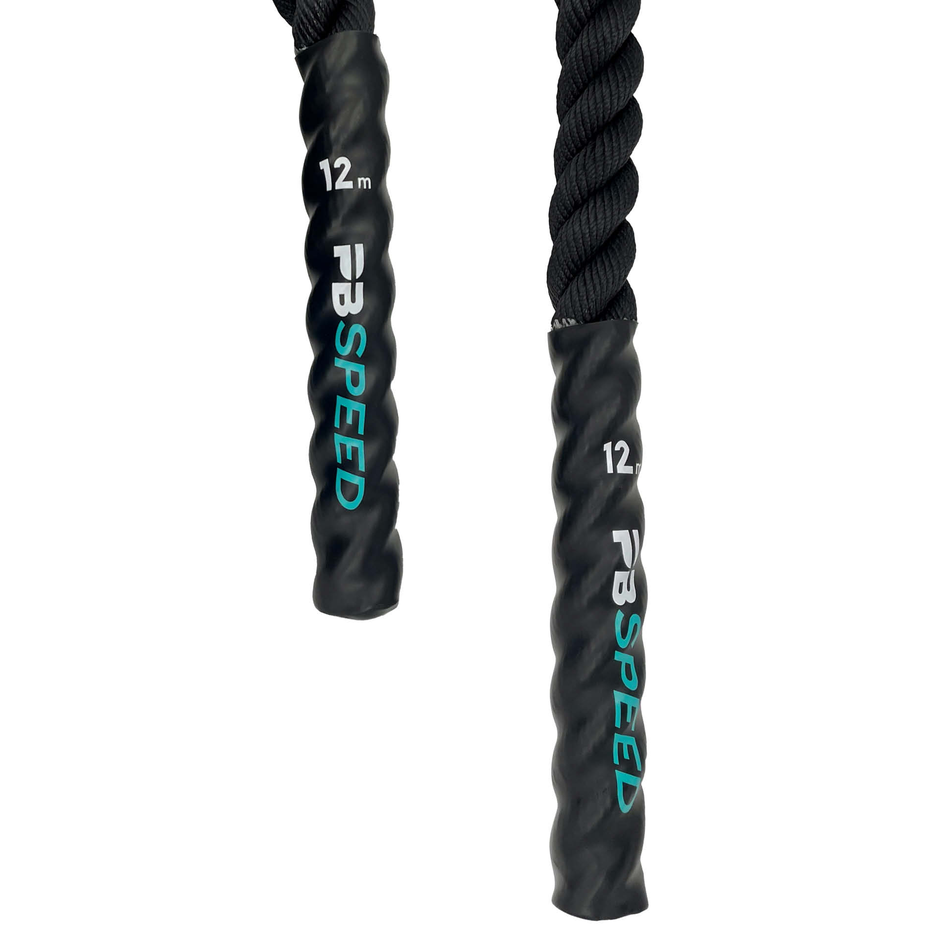 PB Speed Training Rope Battle Rope 12 m x 38 mm Schwarz