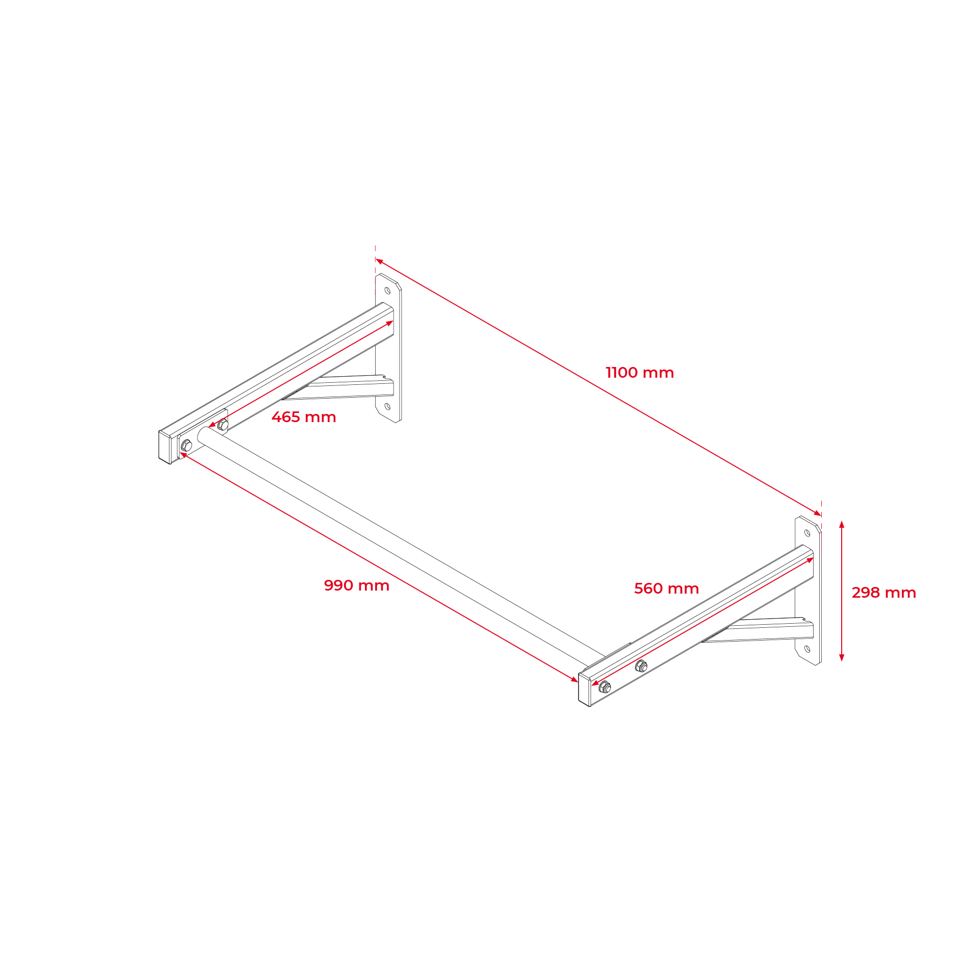 PB Strong pull-up bar standard black