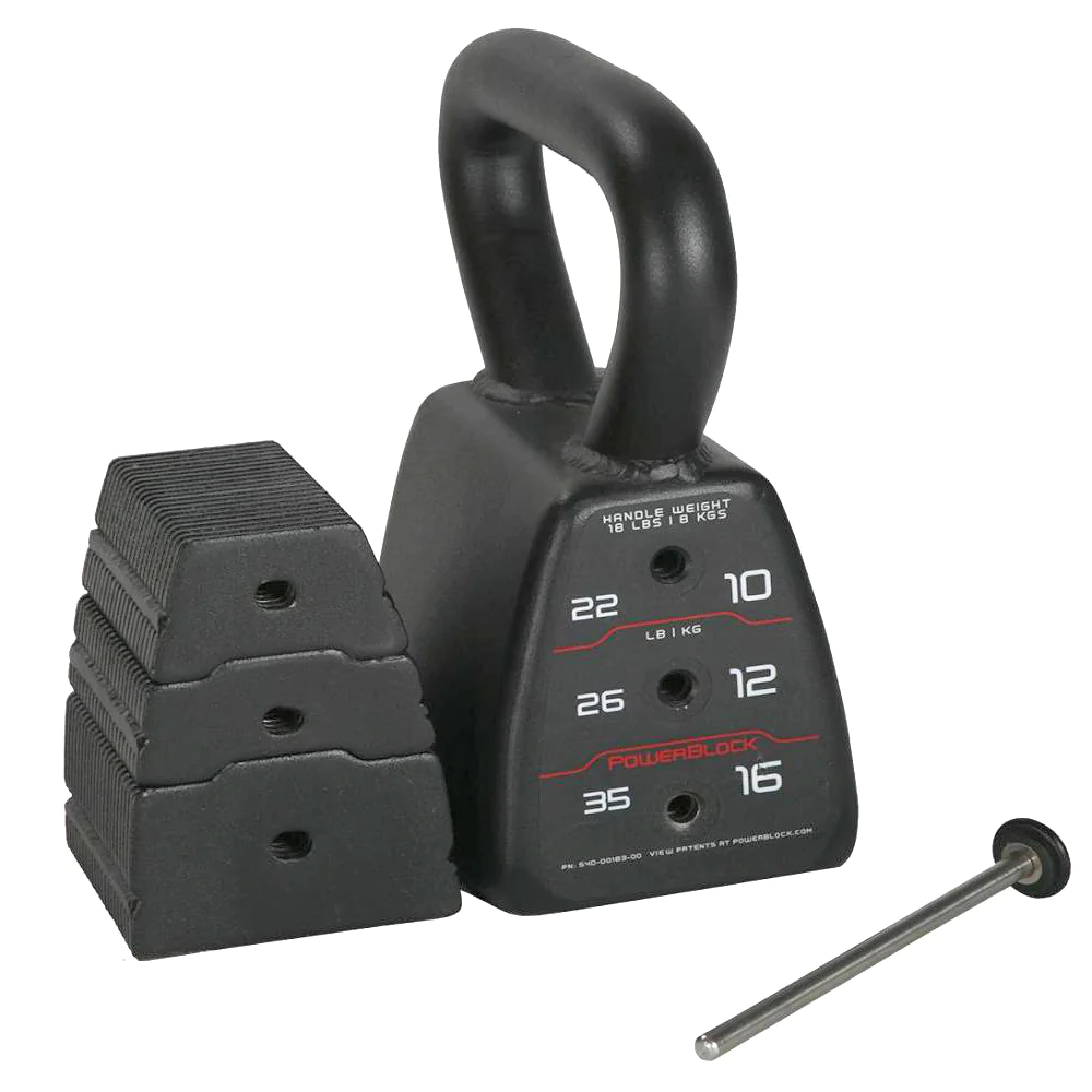 Powerblock Verstellbare Kettlebell 4-stufig 8 - 15.8 Kg