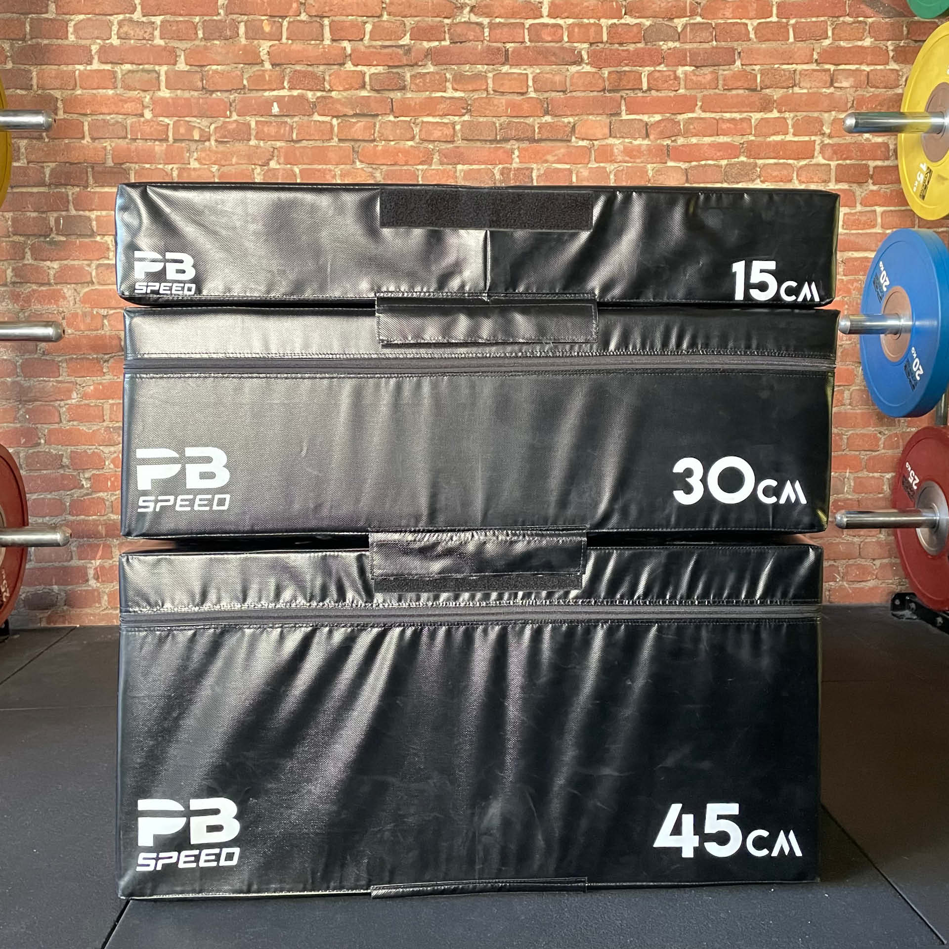 PB Speed Soft Plyo Box schwarz - 15, 30 und 45 cm (Set)