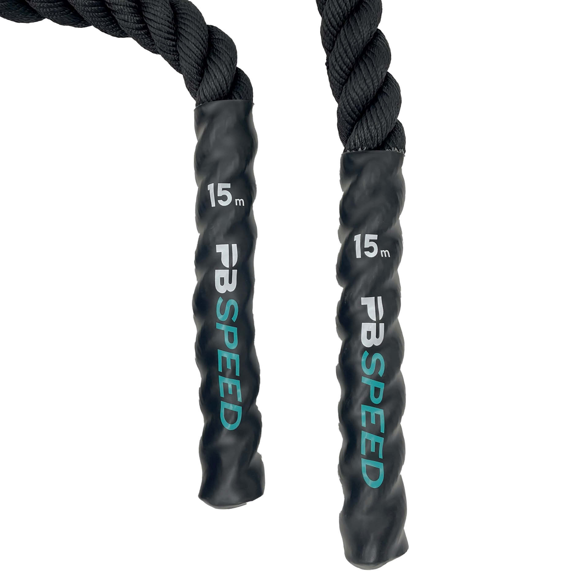 PB Speed Training Rope Battle Rope 15 m x 38 mm Schwarz