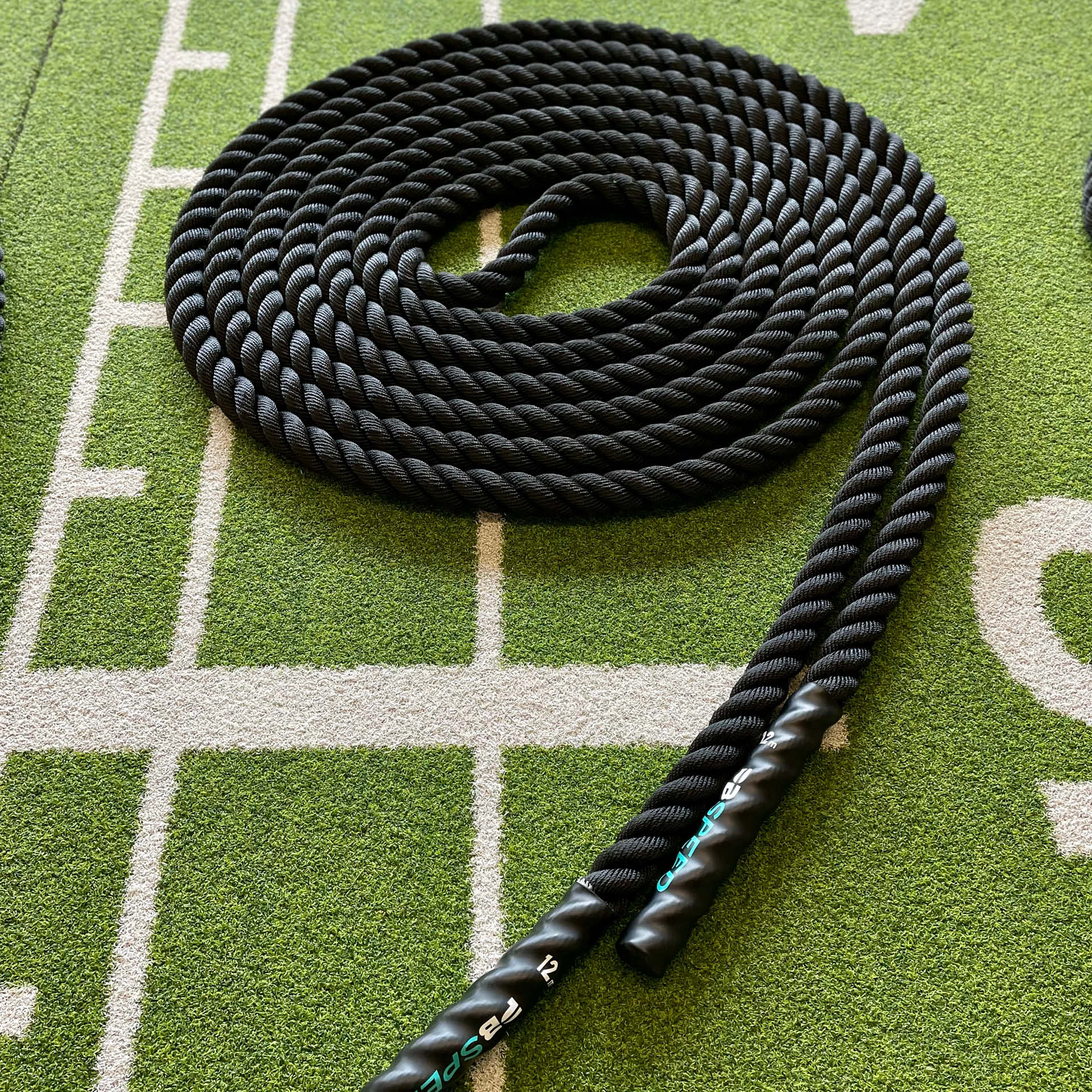 PB Speed Training Rope Battle Rope 12 m x 38 mm Schwarz