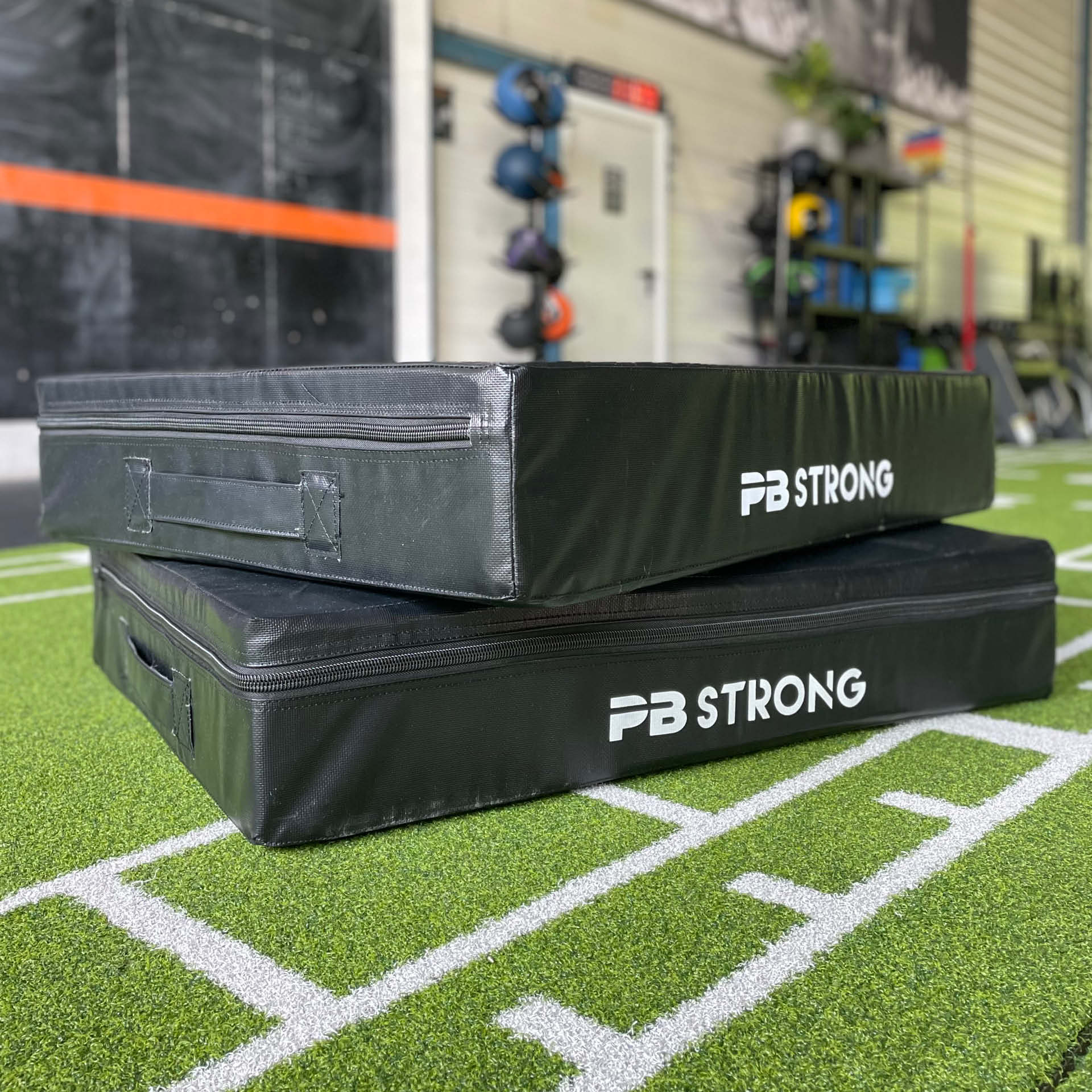 PB Strong Drop Pads Barbell Training Drop Mat Pair