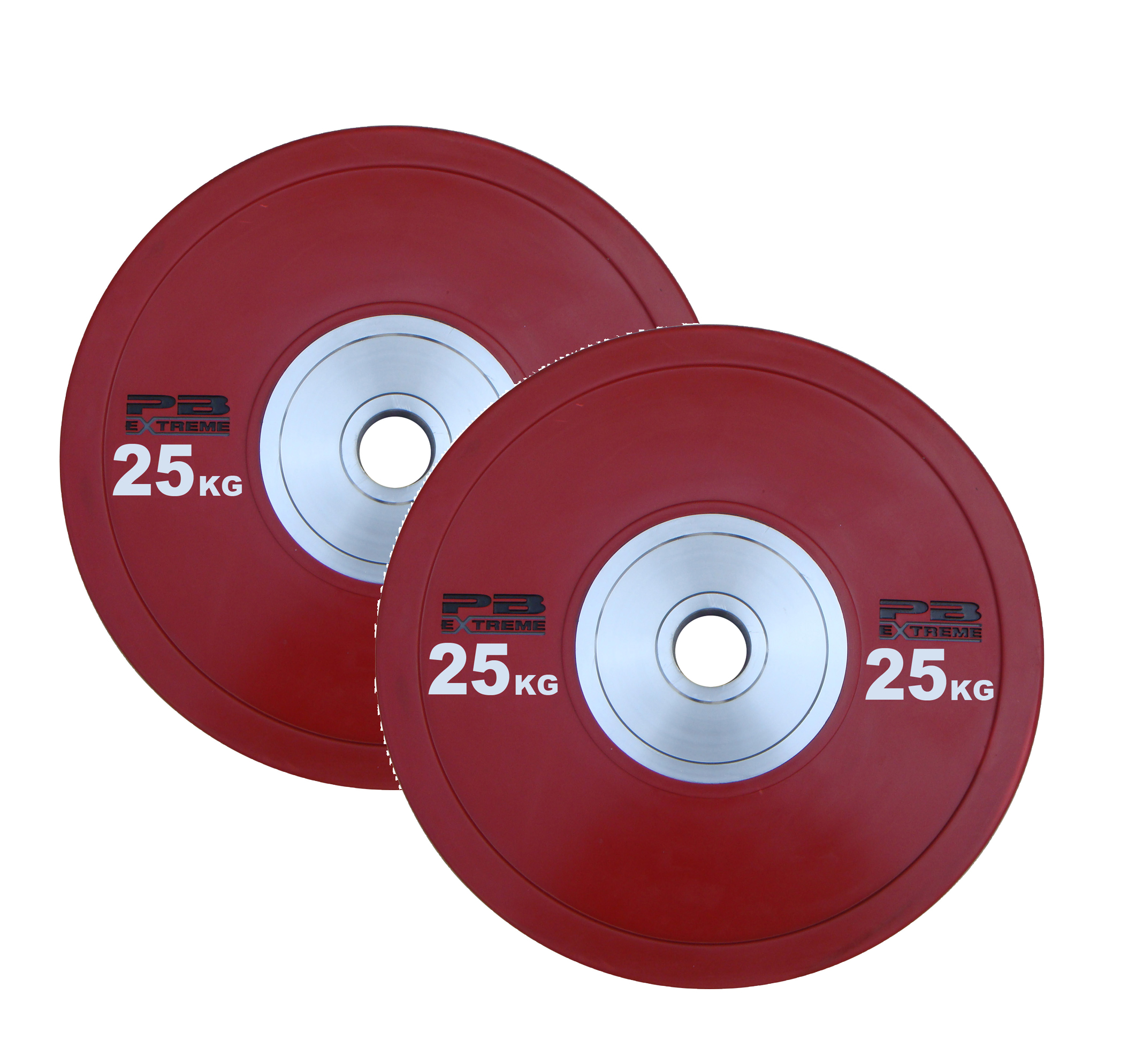 PB Extreme Competition Bumper Plate - Rot 25kg (Paar)