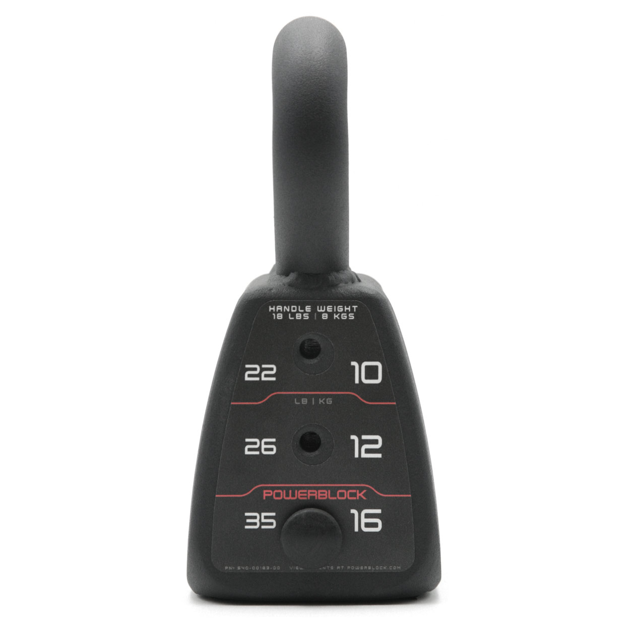 Powerblock Verstellbare Kettlebell 4-stufig 8 - 15.8 Kg