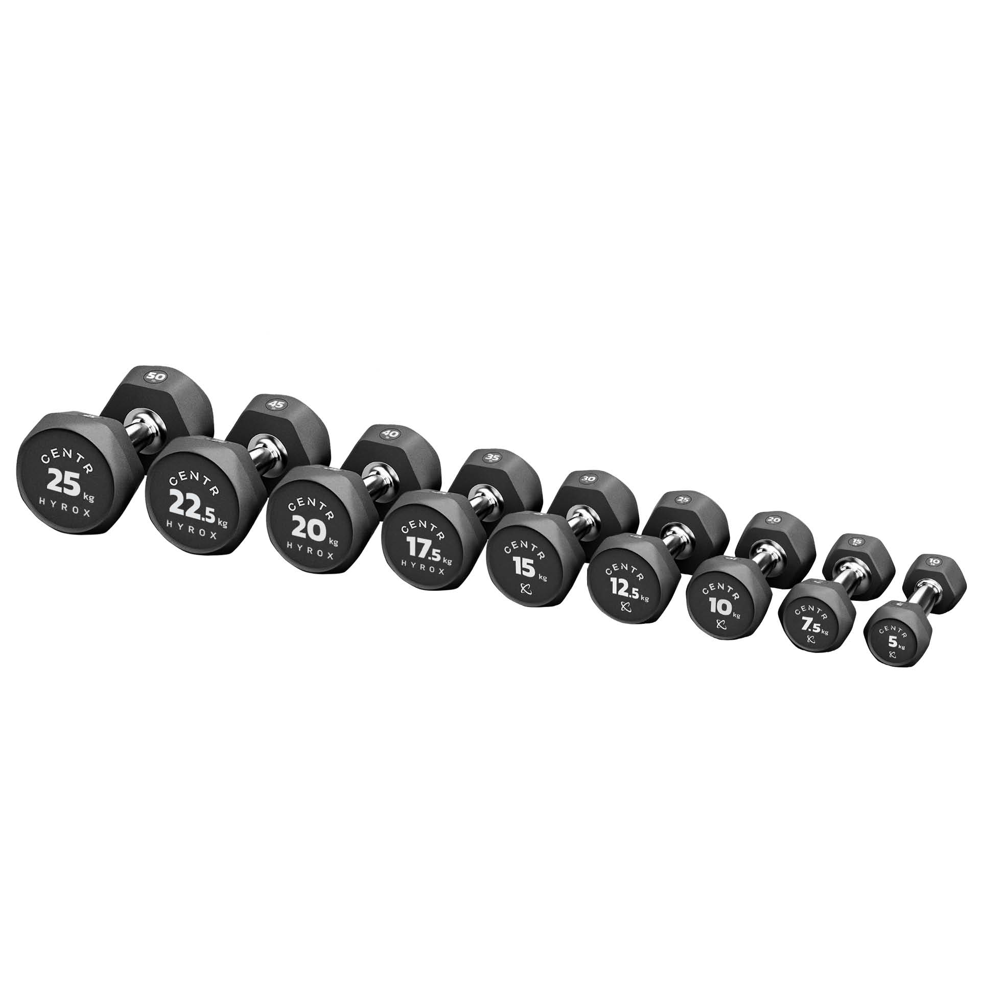 CENTR x HYROX Dumbbell Urethane 25 kg (Stk) 