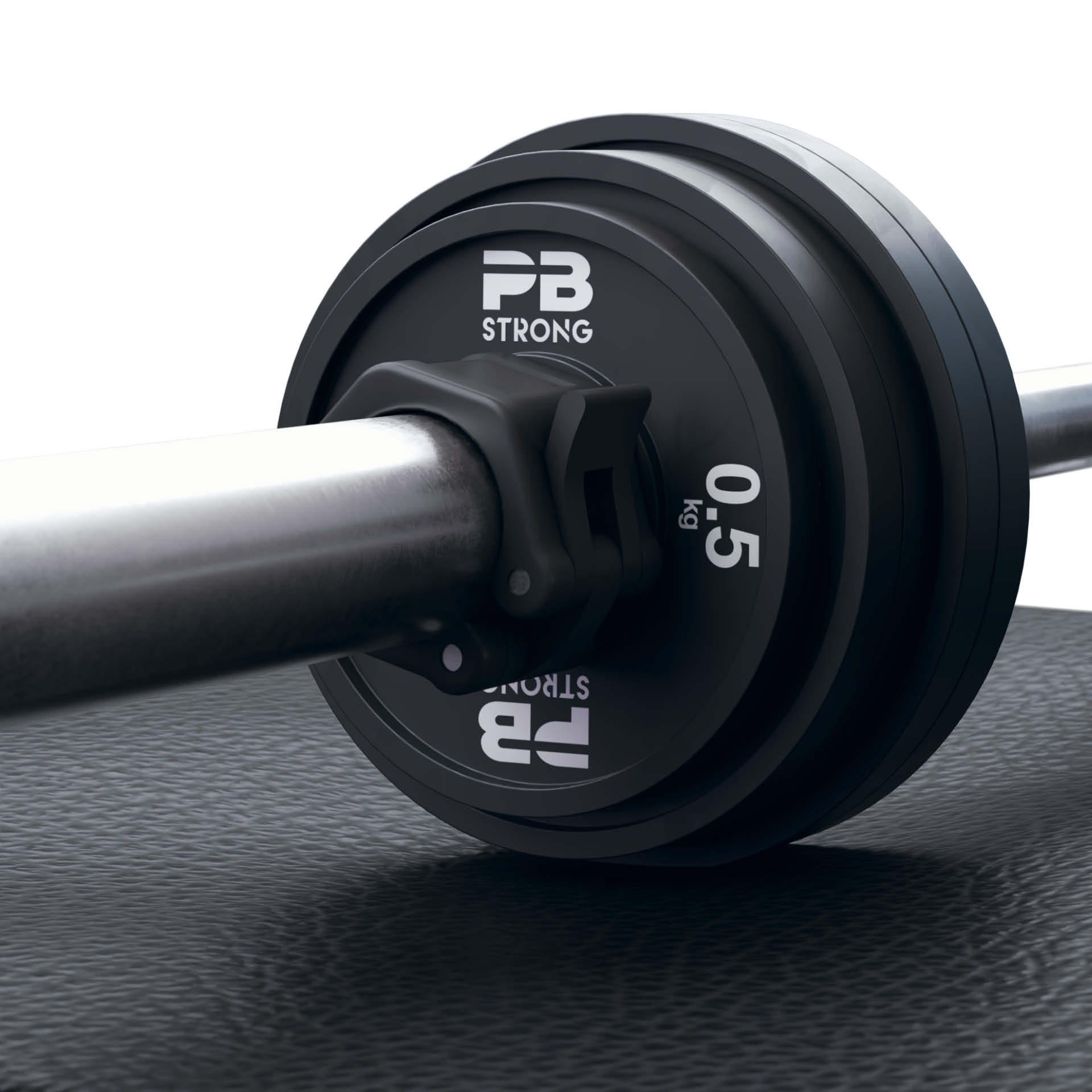 PB Strong Hantelscheibe Gummi Schwarz (Stk) 1 kg