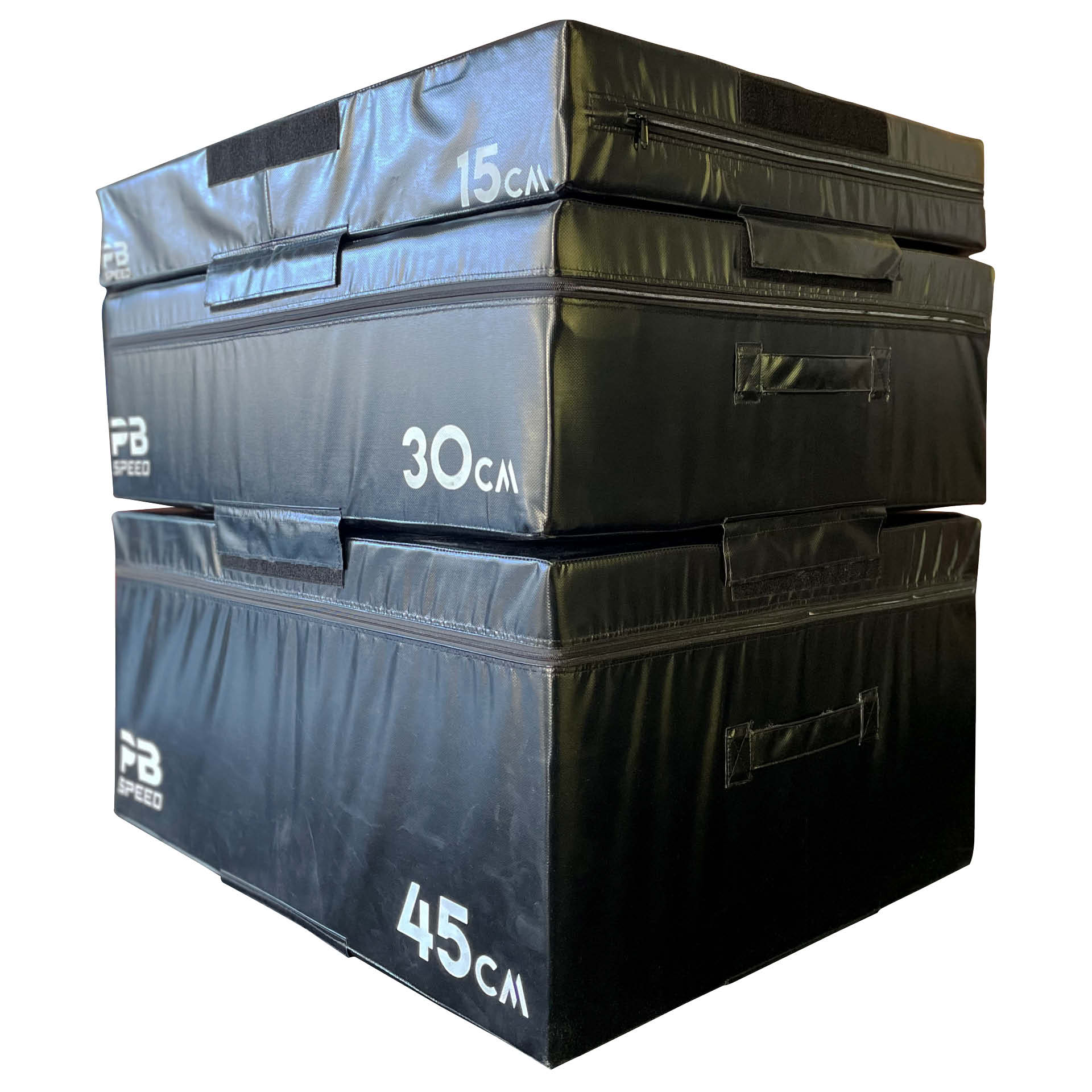 PB Speed Soft Plyo Box schwarz - 15, 30 und 45 cm (Set)
