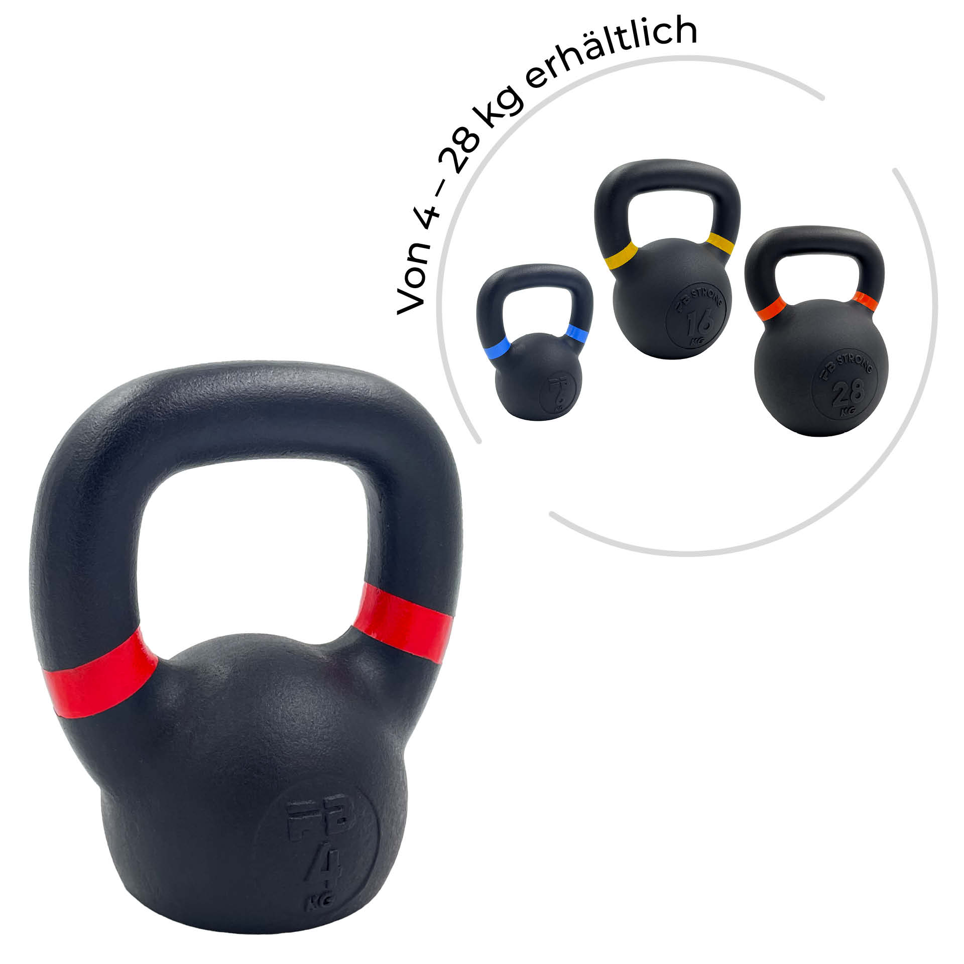 PB Strong Black Kettlebell 4 kg