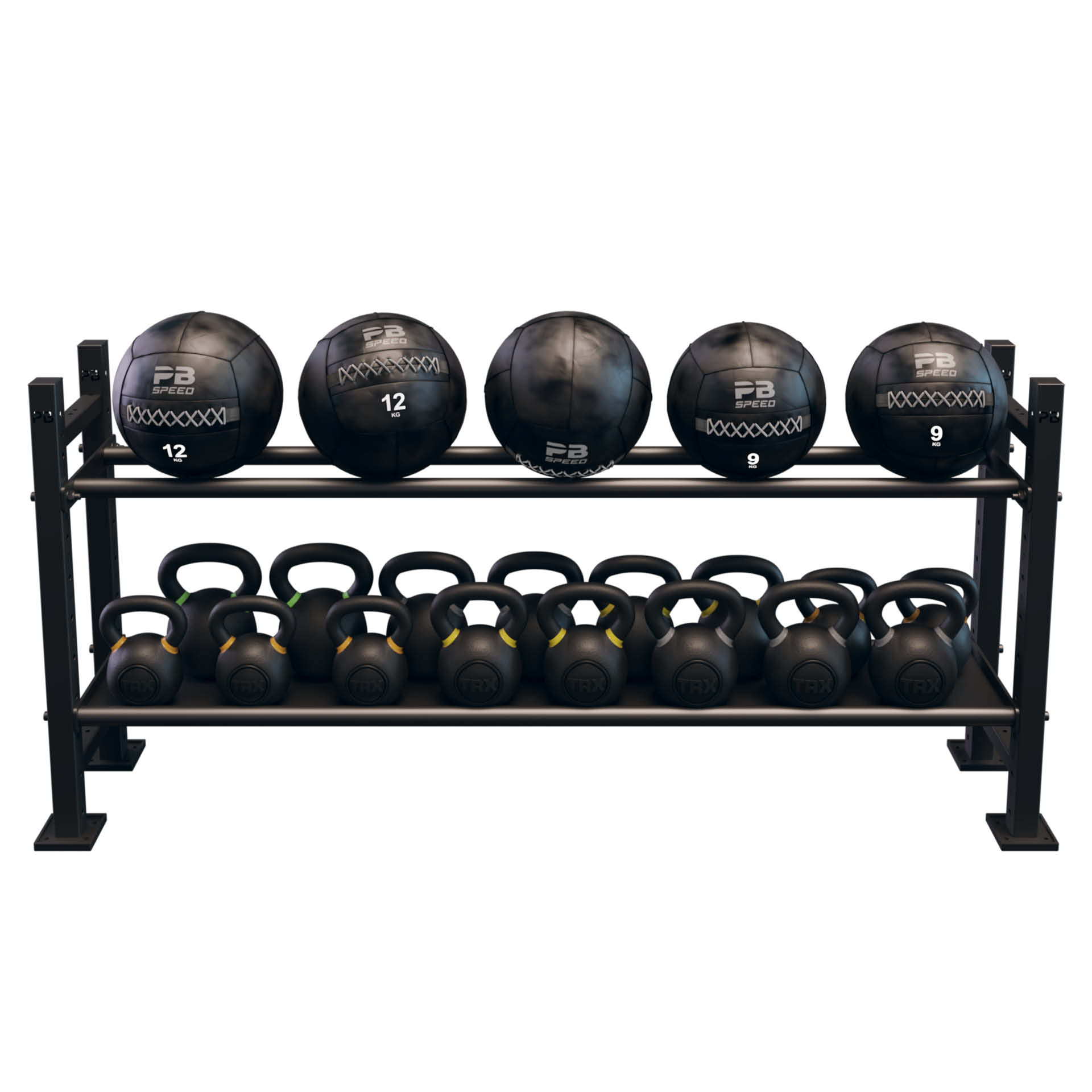 Perform Better Multi Storage 0,90m Ball und Kettlebell Ablage 2 Regale (Set) Perform Better Multi Storage 0,90m Ball und Kettlebell Ablage 2 Regale (Set)