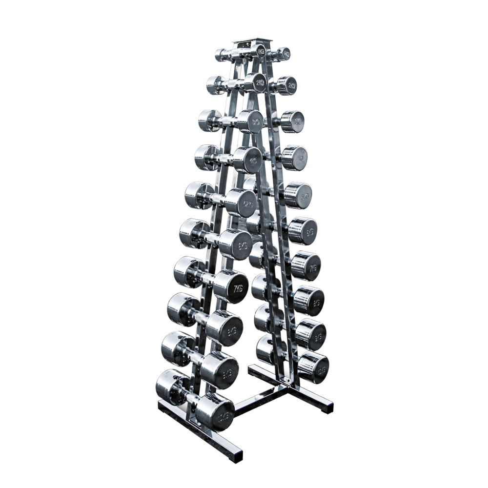 Perform Better Hantel-Pyramide chrom (10 Paare) 13495