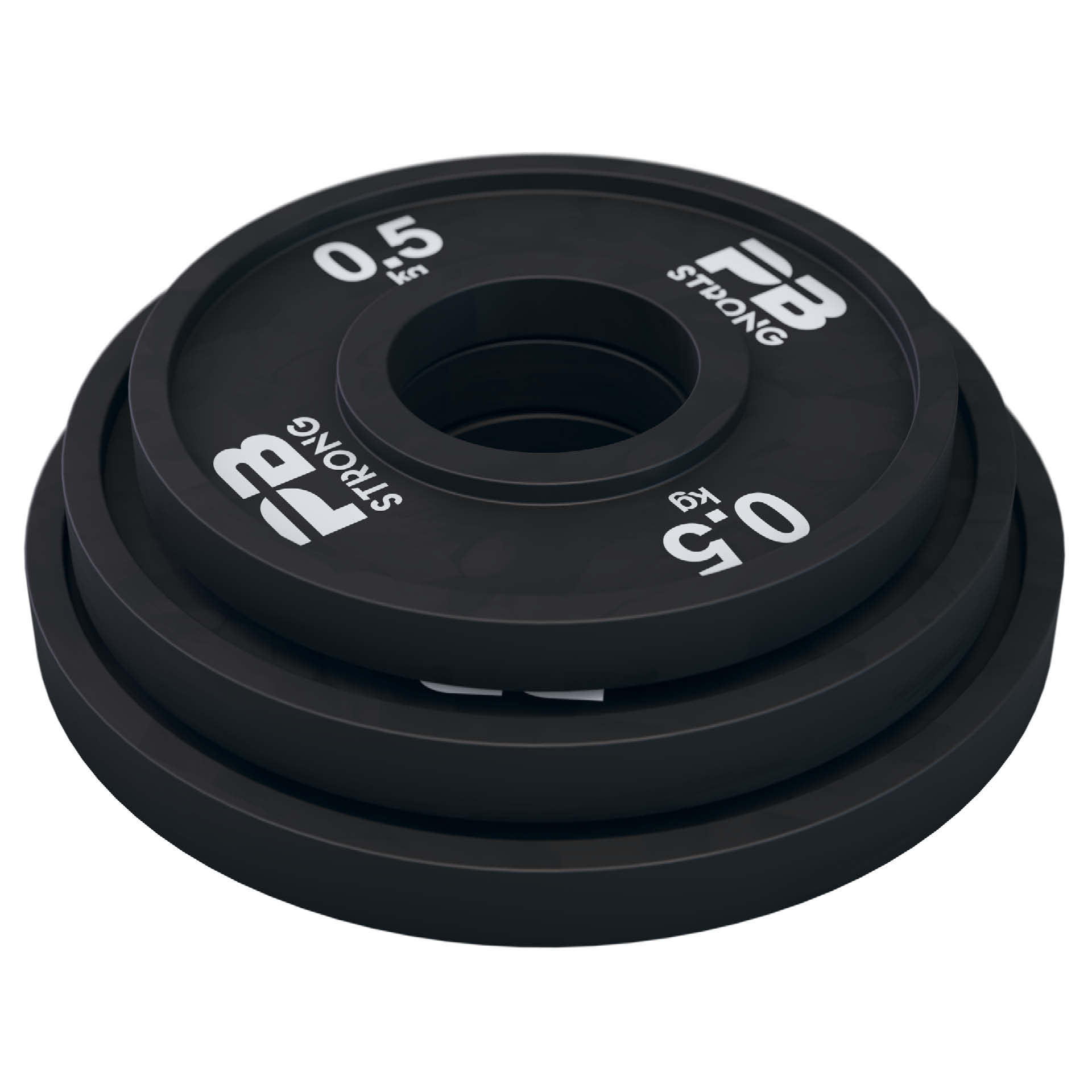 PB Strong Hantelscheibe Gummi Schwarz (Stk) 1 kg