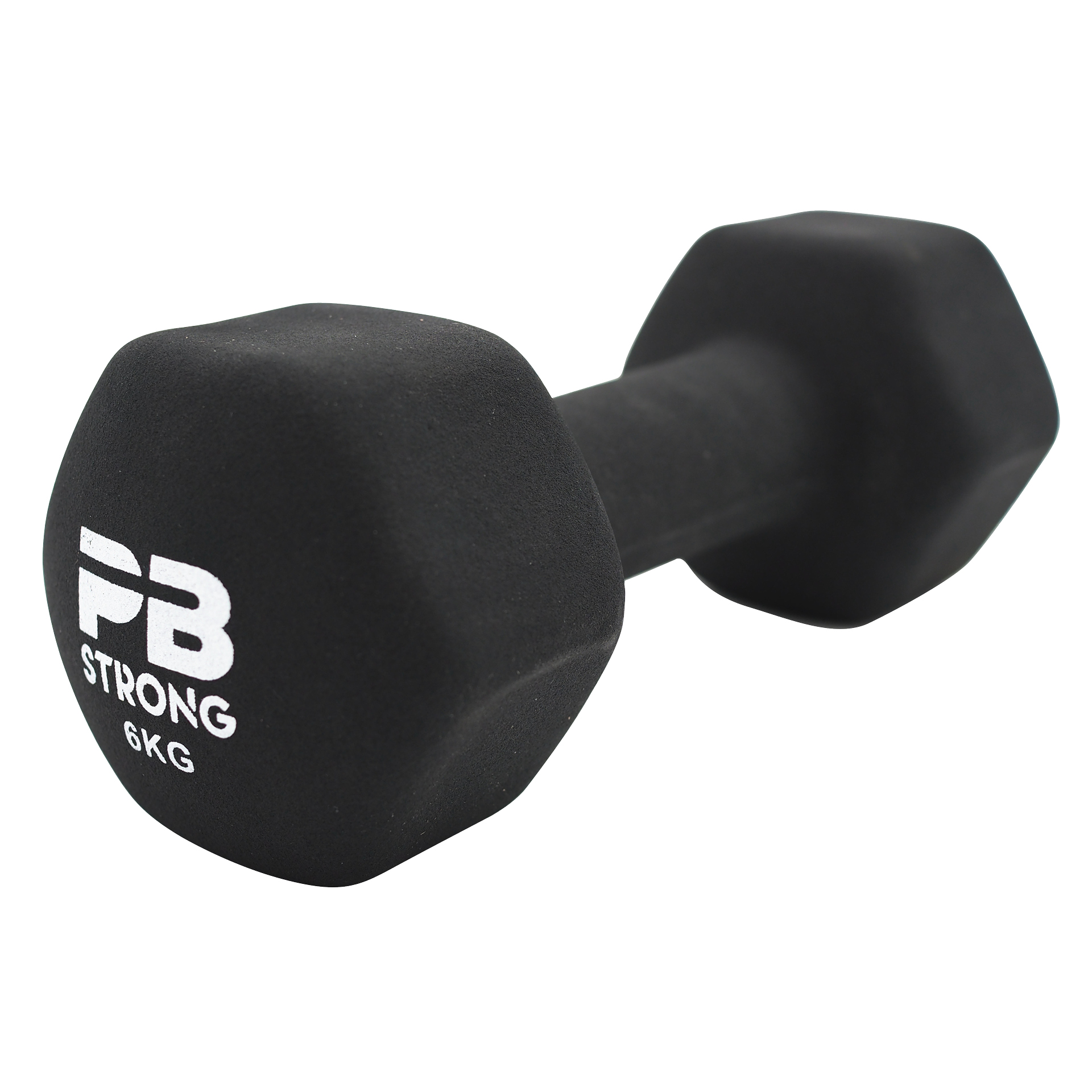 PB Strong Neopren Kurzhantel Schwarz (Stk) 6 kg