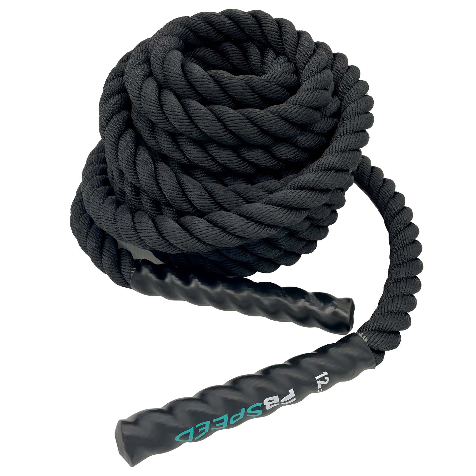 PB Speed Training Rope Battle Rope 12 m x 38 mm Schwarz