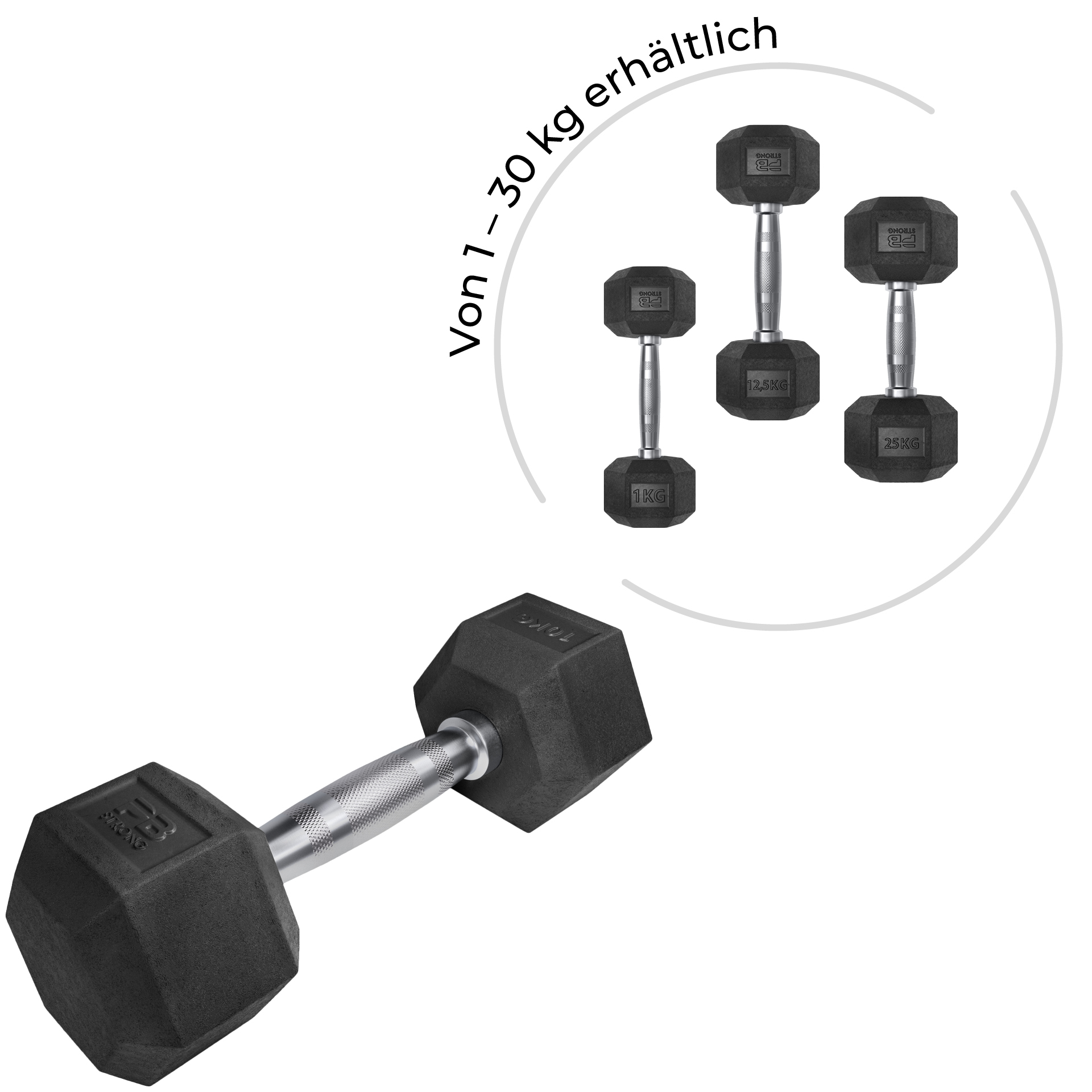 PB Strong Hexhantel (Stk) 1 kg