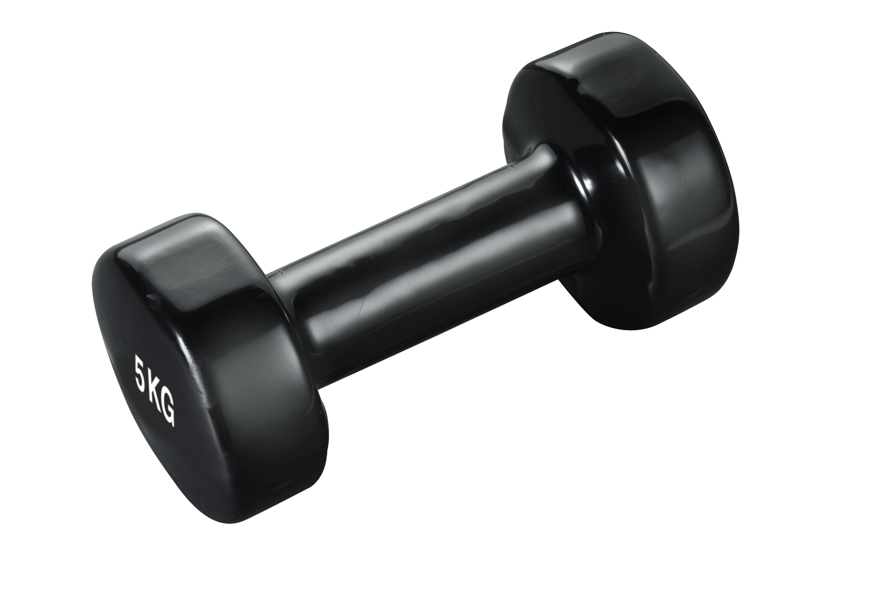 Vinyl Hanteln - 5kg (Stück) schwarz