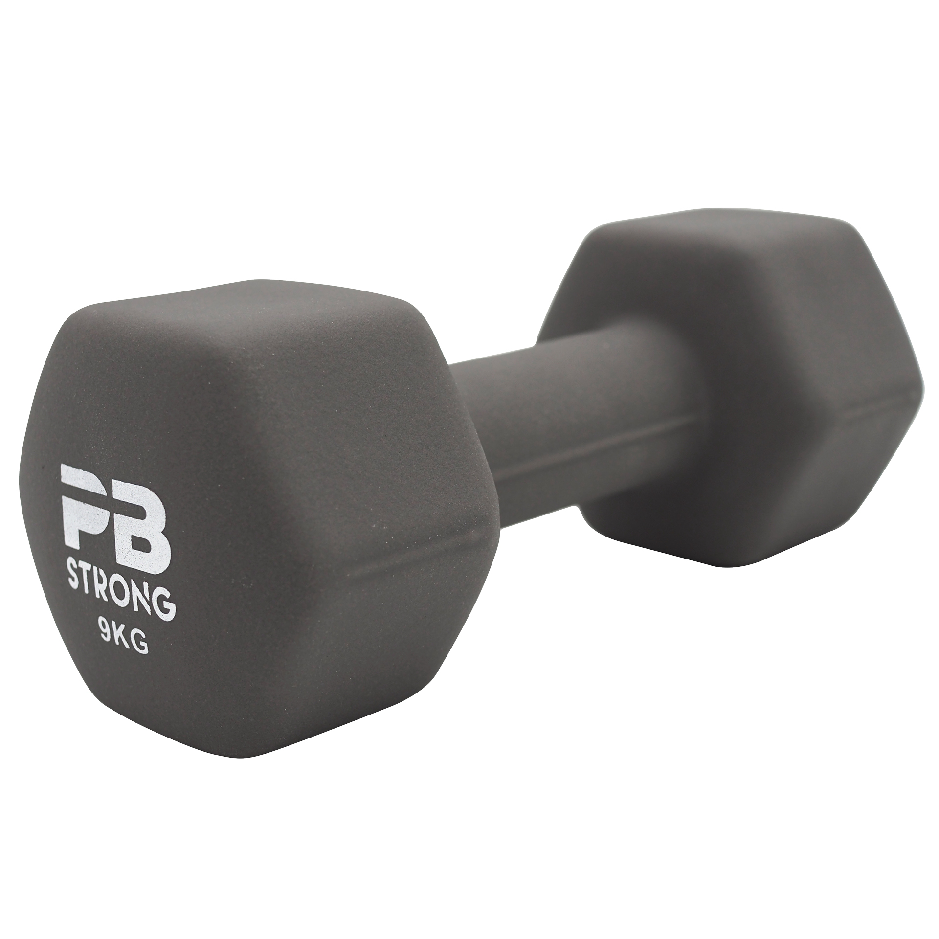 Haltère court PB Strong Neoprene Gris (pcs)