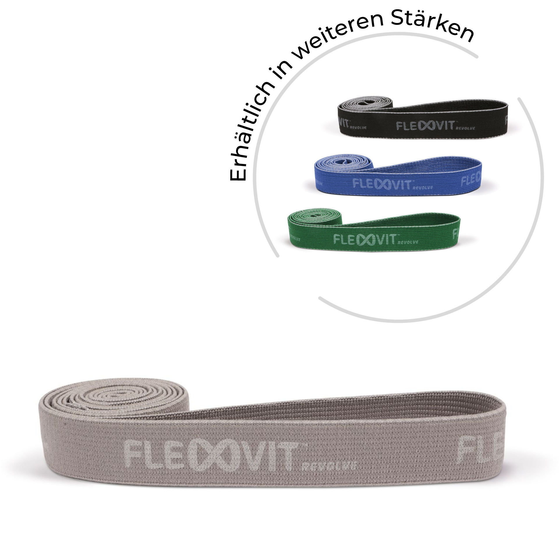 FLEXVIT Revolve belt - basic light gray