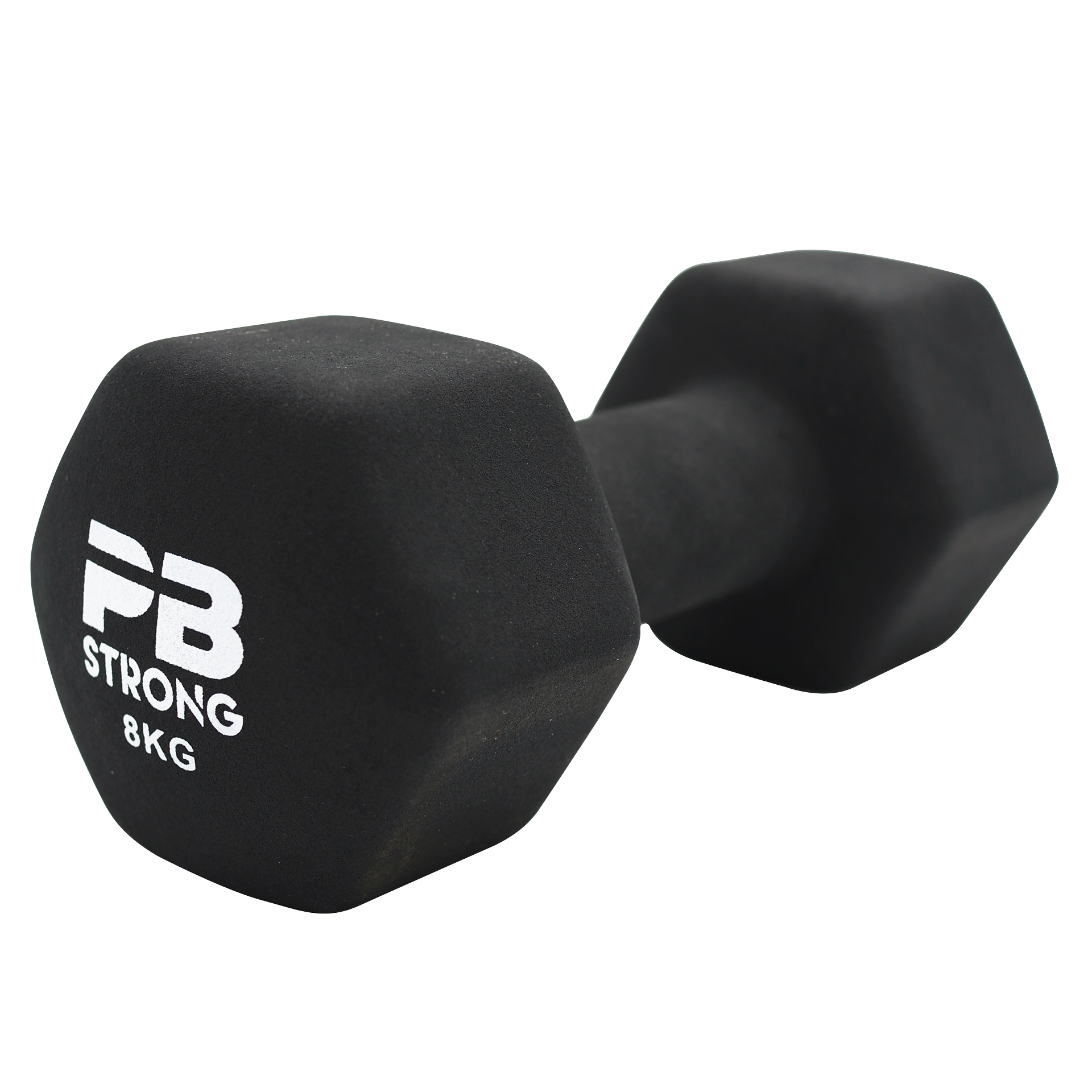 PB Strong Neopren Kurzhantel Schwarz (Stk) 8 kg