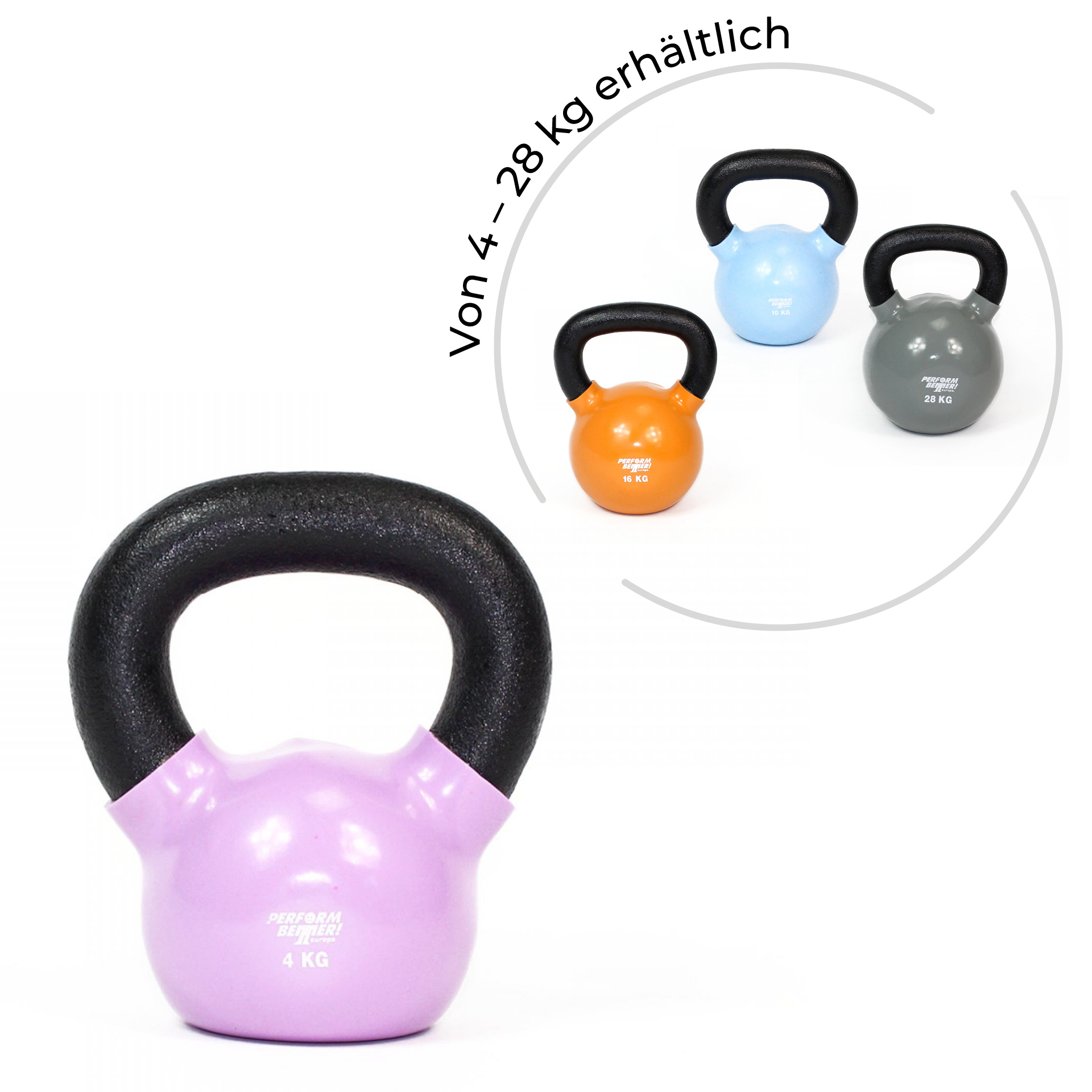 PB Vinyl Kettlebells (Stück) - 4 kg