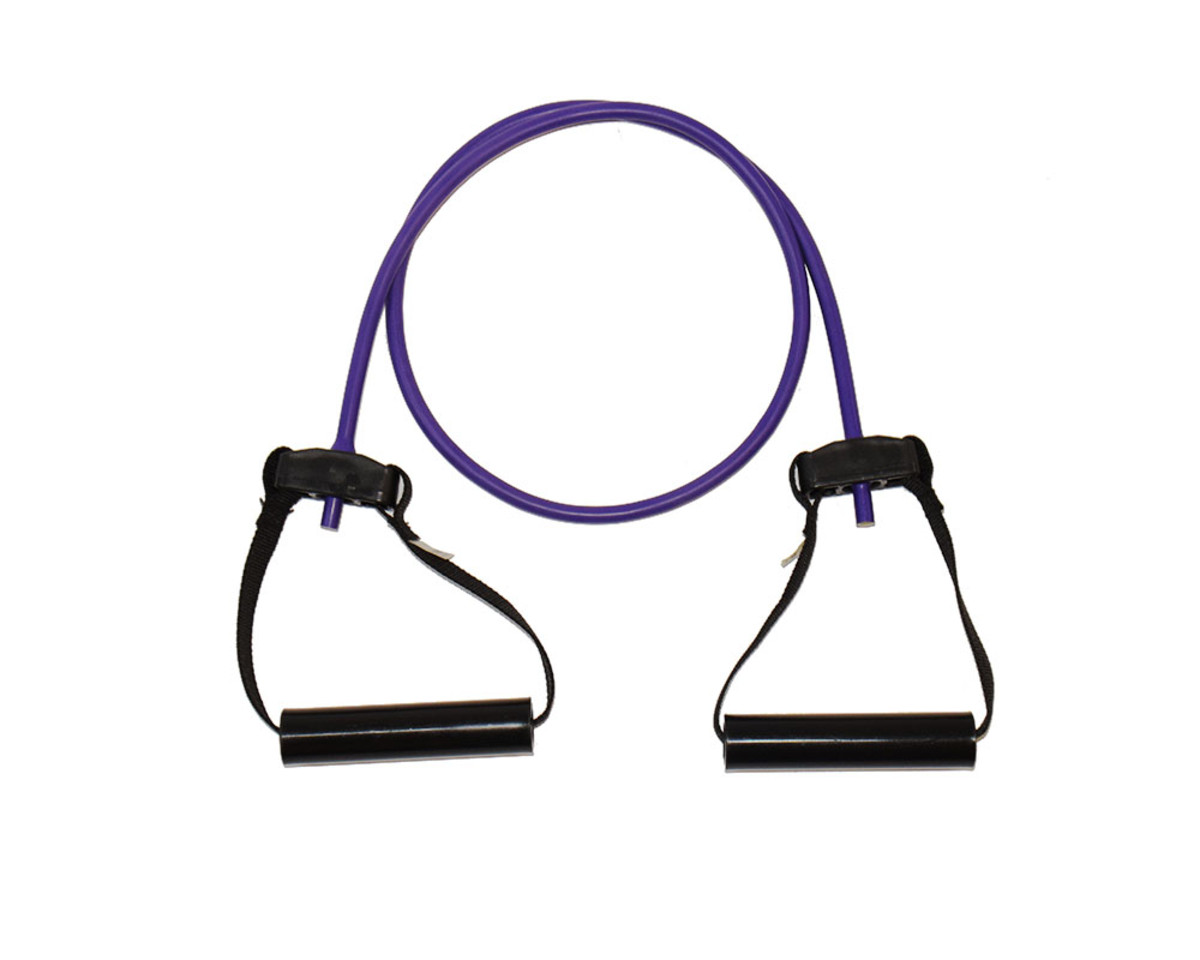 Exercise Tubes mit Griffen - Leicht (Lila)