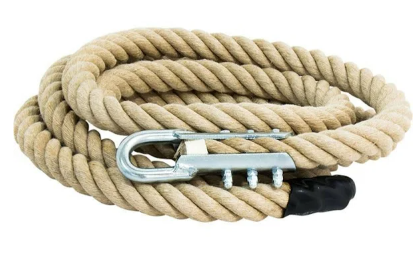 Climbing rope hemp 4 meters - with ring eyelet