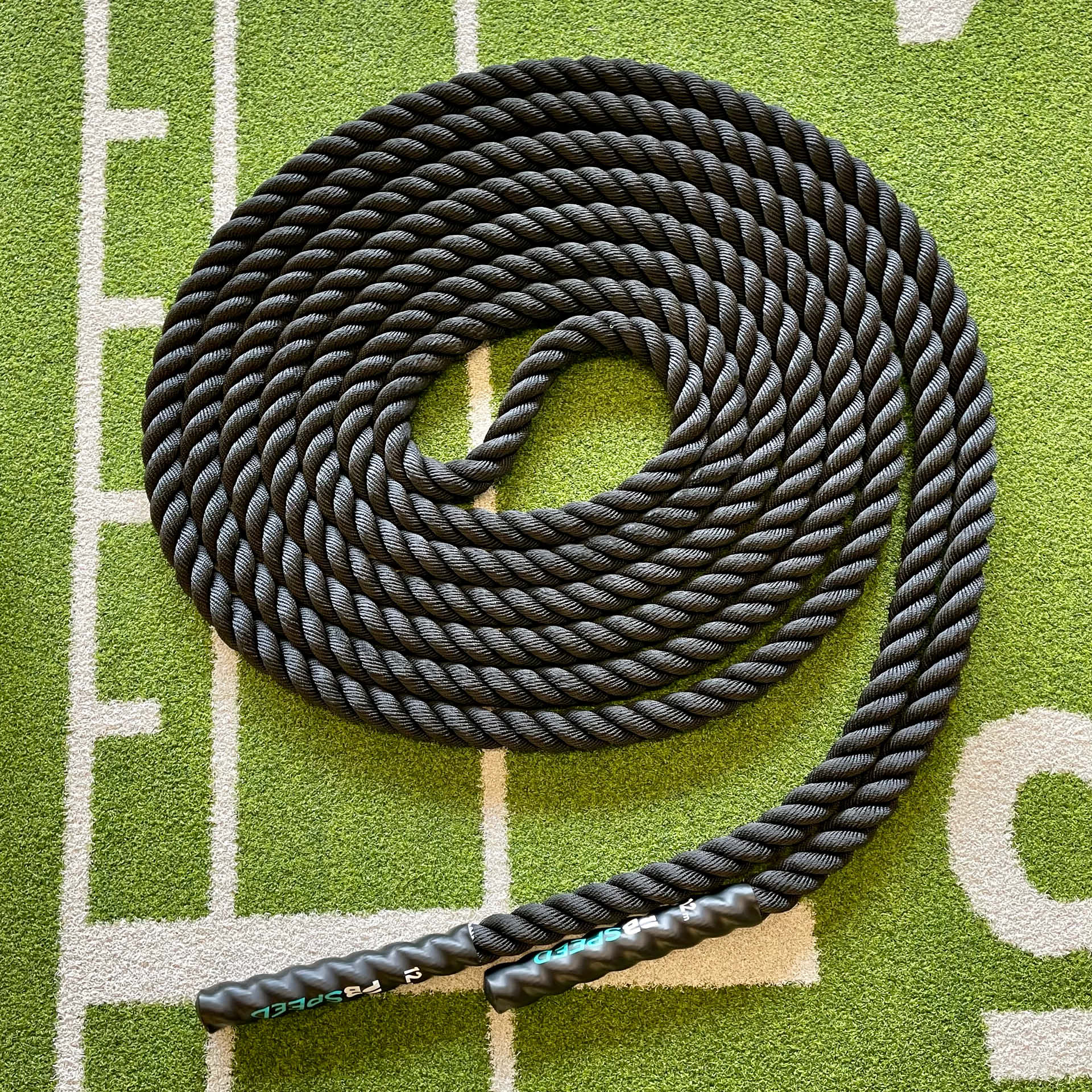PB Speed Training Rope Battle Rope 12 m x 38 mm Schwarz