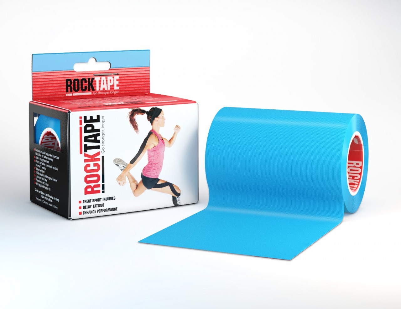 RockTape MBD (10cm x 5m) Uni Electric Blue ENG