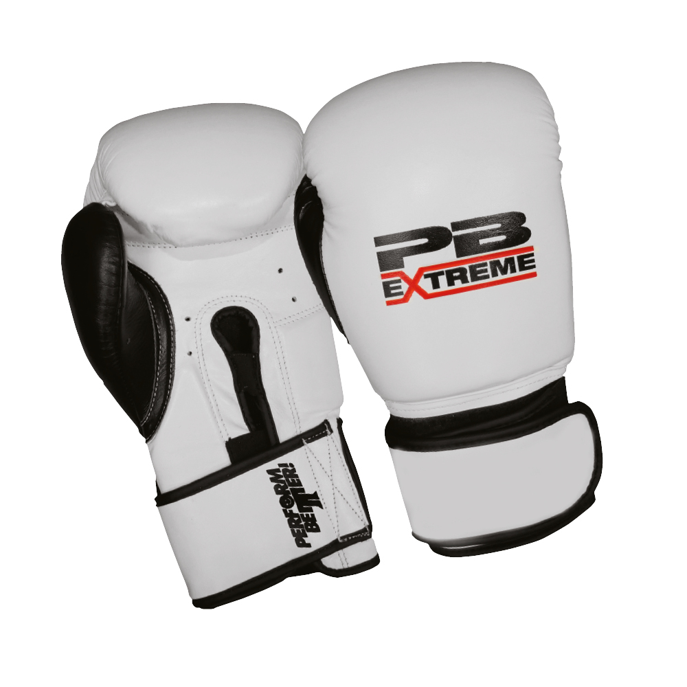 PB Extreme Fitness Boxing Gloves White (Pair)
