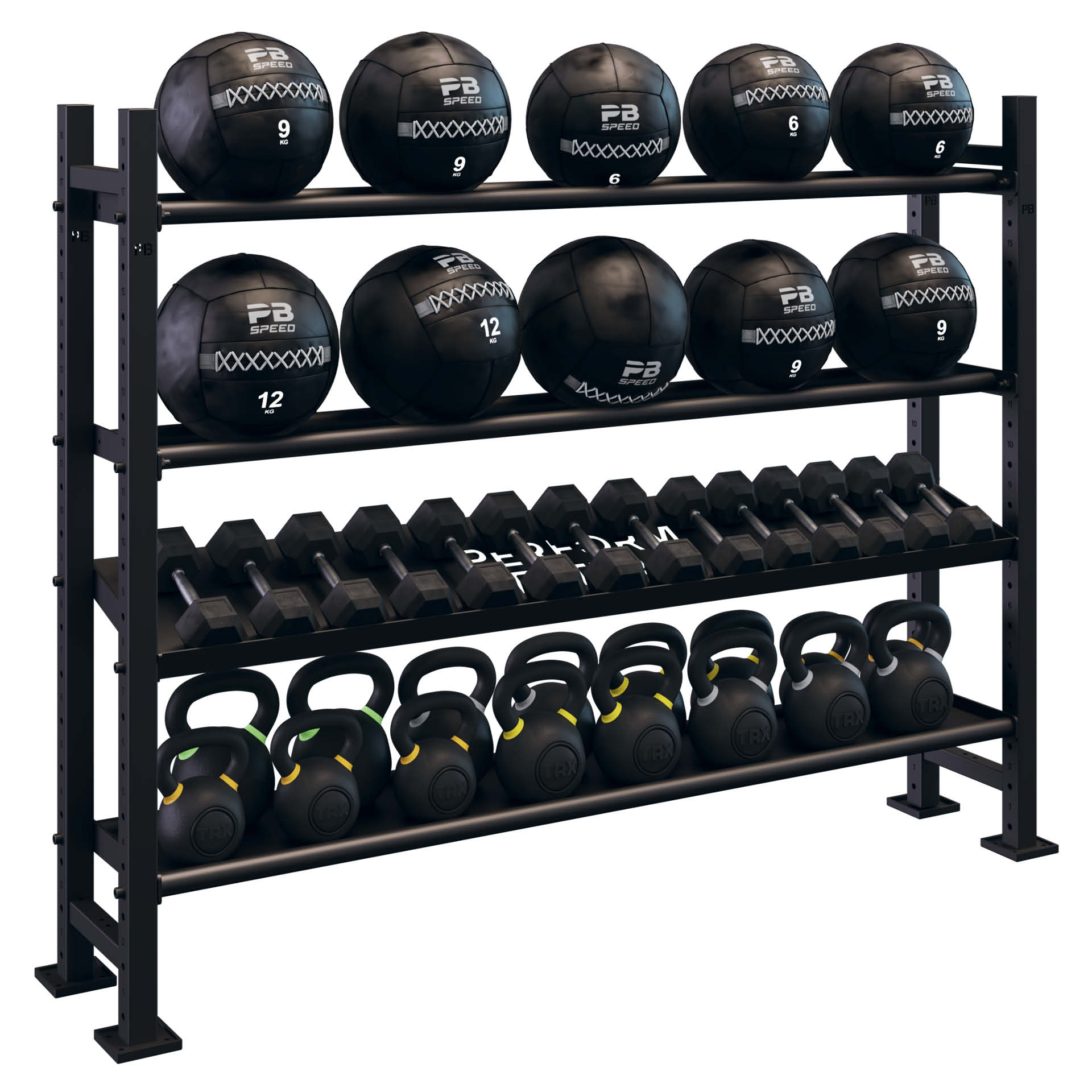 Perform Better Multi Storage 1,50m 4 Regale (Set) Perform Better Multi Storage 1,50m 4 Regale (Set)