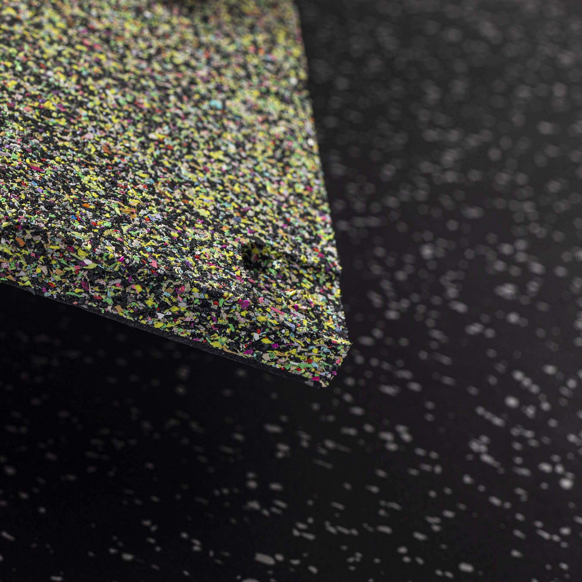 R+T Connect rubber mat 1x1m / 20mm (CROSSED / 25% light gray)