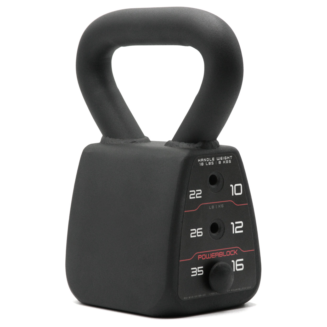 Powerblock Verstellbare Kettlebell 4-stufig 8 - 15.8 Kg