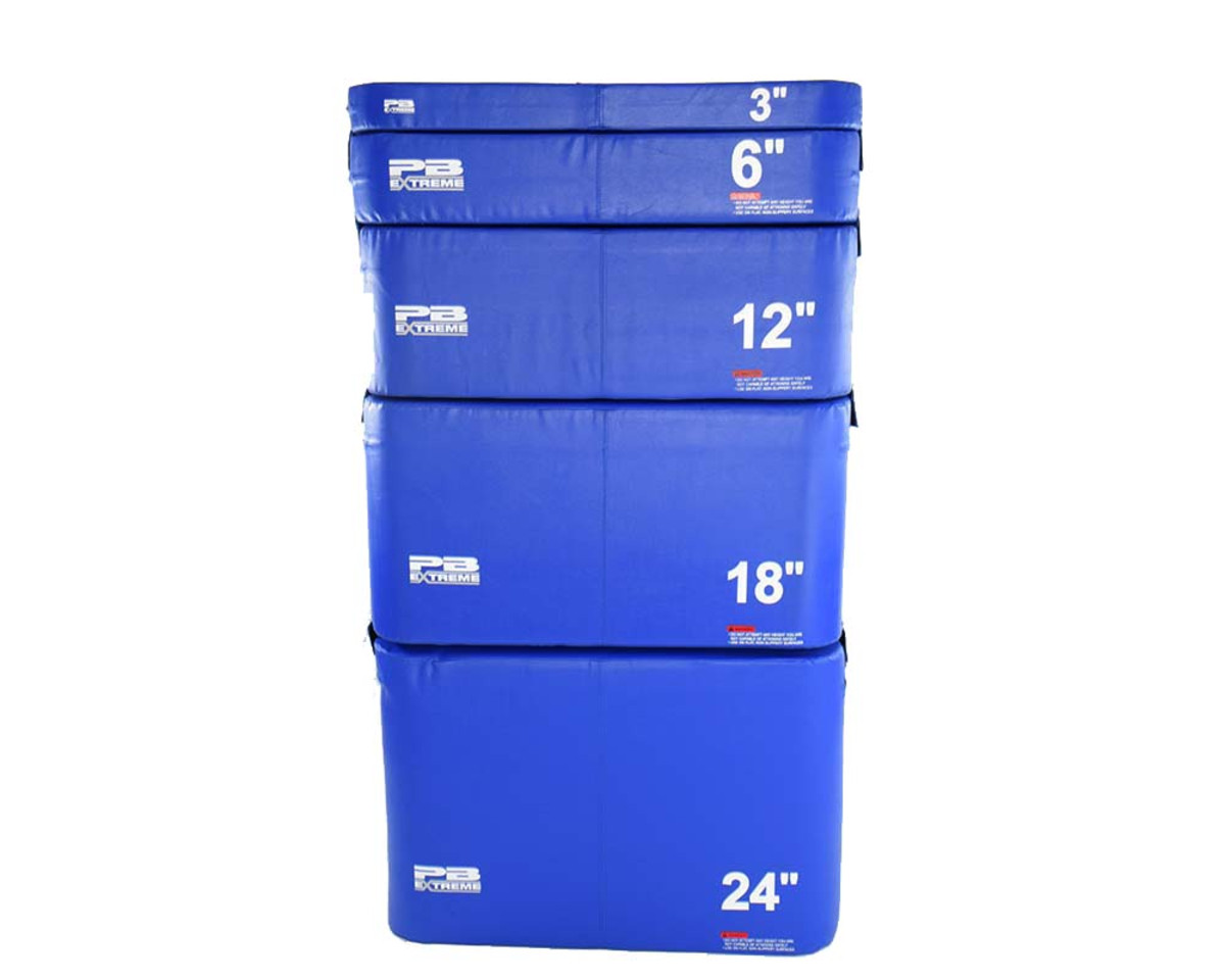 PB Extreme Soft Plyo Box blau - 3er Set (15/30/45 cm)