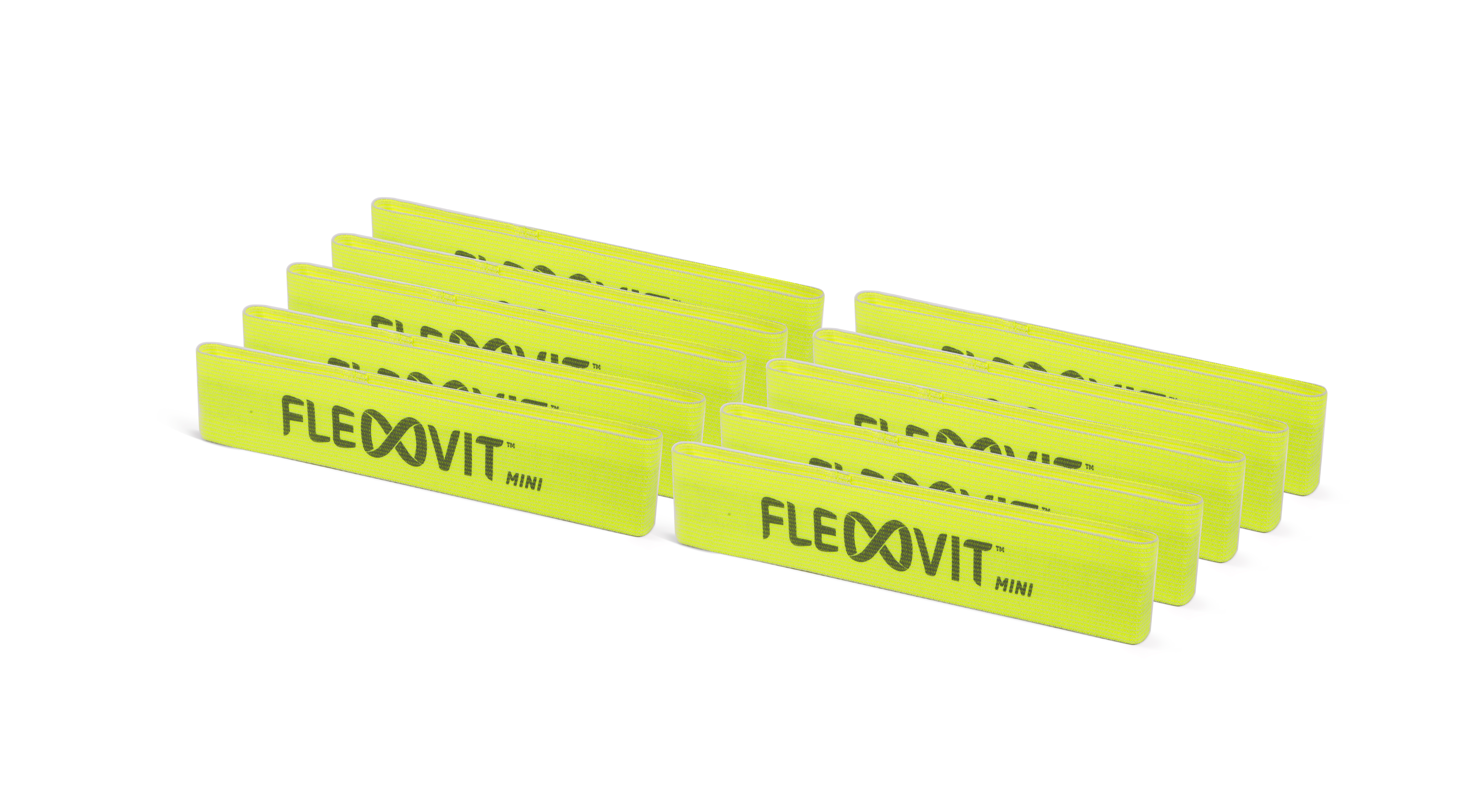 FLEXVIT Mini Band - 10er Set rehab gelb